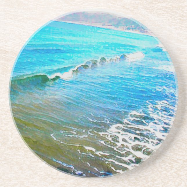 Watercolor Waves Coaster (Front)