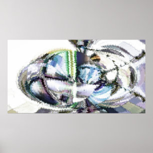 Watercolor Waves Poster