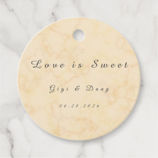 Watercolor Wedding Favor Tag