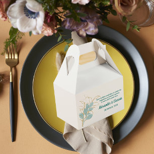 Watercolor Wedding Favour Box