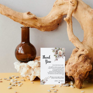 Watercolor  wedding guess table thank you card