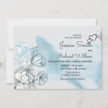 Watercolor Wedding Invitation