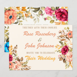 Watercolor Wedding Invitation
