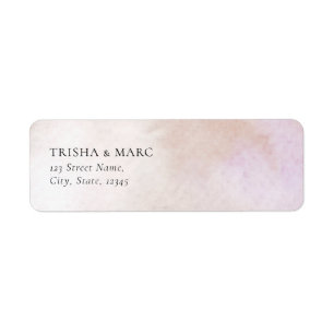 Watercolor Wedding Return Address  Label