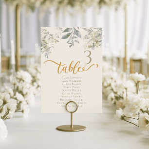 Watercolor Wedding Table Cards Emerald Green