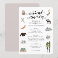 Watercolor Weekend in the Woods Itinerary