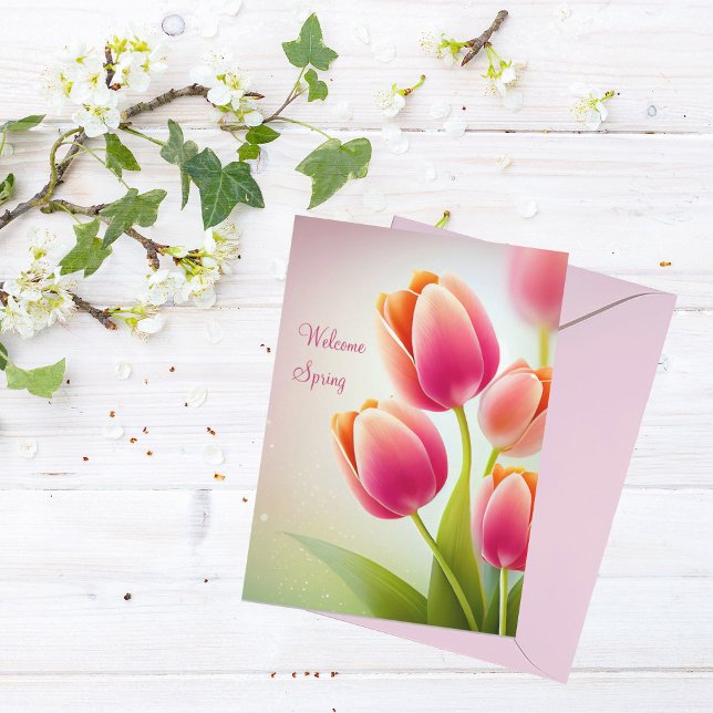 Watercolor Welcome Spring Card (Creator Uploaded)