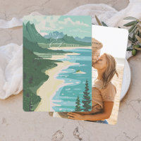 Watercolor West Coast Wedding