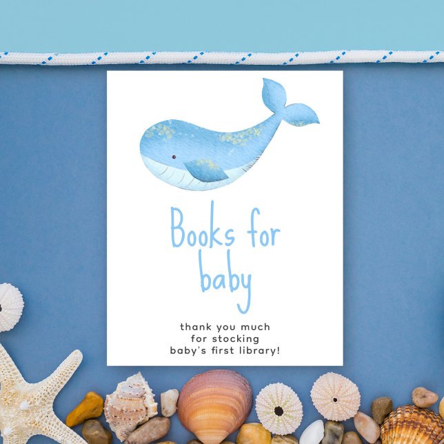 Watercolor whale - Books for baby Poster (Creator Uploaded)