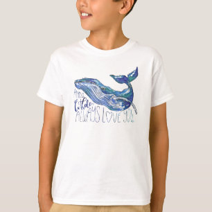Watercolor Whale - I Whale Always Love You T-Shirt