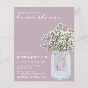 Watercolor Whimsical Baby's Breath Bridal Budget