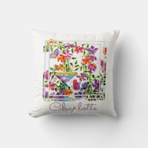 Watercolor Whimsical Chic Cushion