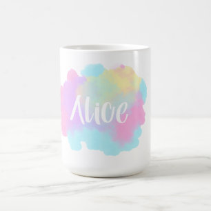 Watercolor Whimsy: Personalised Delight Magic Mug