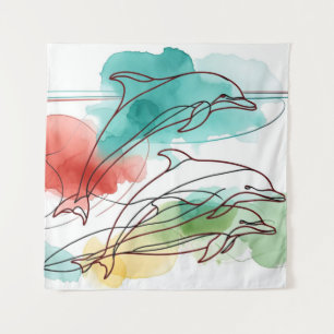 Watercolor Whispers Tapestry