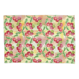 Watercolor wild berry pillowcase