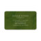 Watercolor Wild Floral Green Foliage Business Card