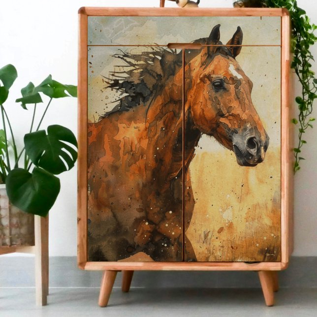 Watercolor Wild Horse Decoupage Tissue Paper (Creator Uploaded)
