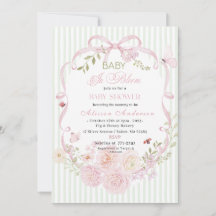 Watercolor Wildflower  Baby in Bloom Baby shower