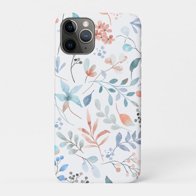  Watercolor Wildflower Floral Case-Mate iPhone Case (Back)
