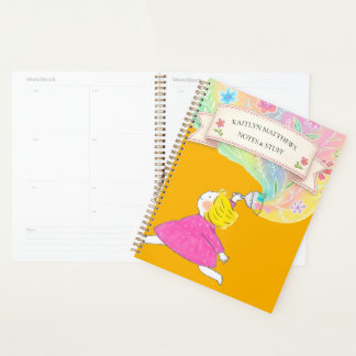 Watercolor Wildflower Floral Spiral Notebook Planner