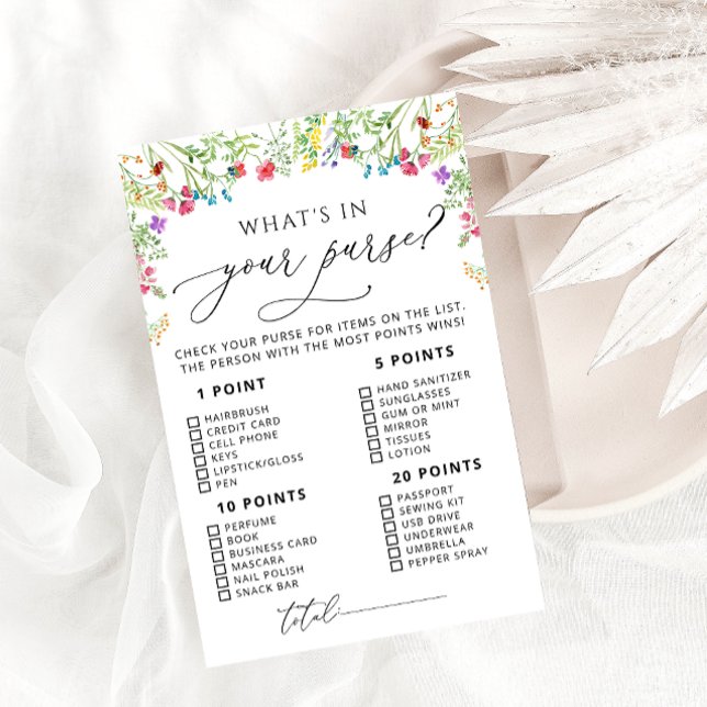 Watercolor Wildflower Garden Bridal Shower Game (Creator Uploaded)