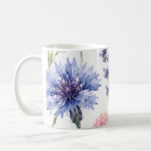 Watercolor Wildflower Meadow Floral Coffee Mug