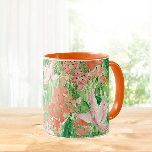 Watercolor Wildflower Meadow Floral Mug