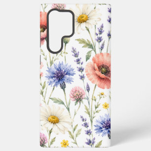 Watercolor Wildflower Meadow Floral Samsung Galaxy Case