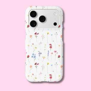Watercolor Wildflower Minimalistic Pattern Cottage