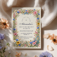 Watercolor Wildflower Nurse Retirement Party