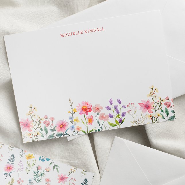 Watercolor Wildflower Spring Summer  Card (Creator Uploaded)