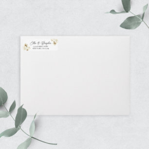 Watercolor Wildflower Wedding Return Address Label