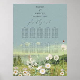 Watercolor Wildflower Wedding Seating Chart