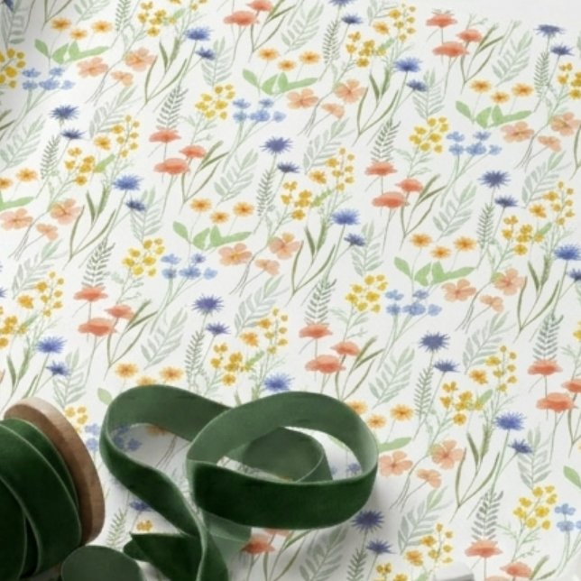 Watercolor Wildflower  Wrapping Paper (Creator Uploaded)