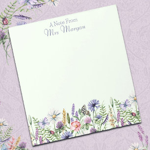 Watercolor Wildflowers, A Note from Teacher. 