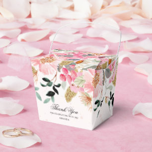 Watercolor Wildflowers Bridal Shower Favour Box