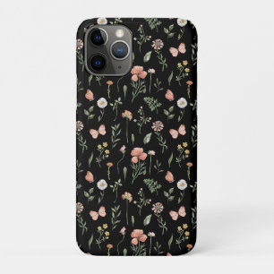 Watercolor Wildflowers Pattern iPhone 11 Pro Case