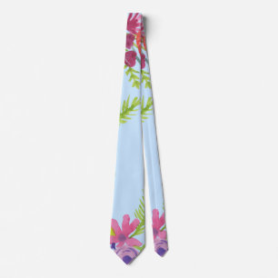 Watercolor Wildflowers Pattern Leggings Wrapping P Tie