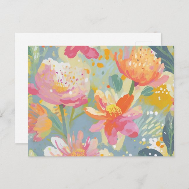 Watercolor Wildflowers Postcard (Front/Back)