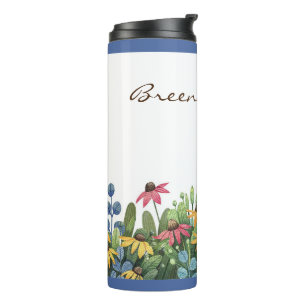Watercolor Wildflowers Summer 12oz Thermal Tumbler