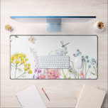 Watercolor Wildflowers Summer Meadow Floral  Desk Mat<br><div class="desc">Bring the beauty of nature into your home with this Watercolor Wildflowers Spring Glass Coaster. The colourful floral design is perfect for adding a touch of spring to your decor. This Summer Meadow Floral Glass Coaster makes a great gift for anyone who loves nature and floral decor. It is a...</div>