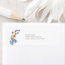 Watercolor Wildflowers Wedding