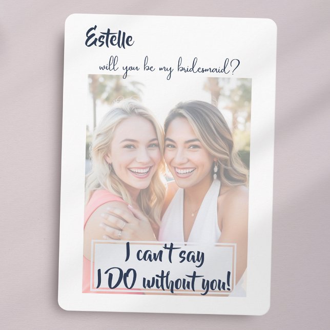 Watercolor Will you be my bridesmaid proposal card (Creator Uploaded)