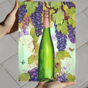 Watercolor Wine Art  Poster