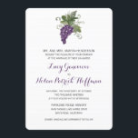 Watercolor Wine Vineyard | Wedding Invitation<br><div class="desc">FROM THE WEDDING COLLECTION WATERCOLOR WINE VINEYARD: Watercolor artwork of a Grape Vine simply placed top centre for your Wine Vineyard Wedding Invitation. If you would like a colour change or design change please email paula@labellarue.com BEFORE ordering and I'll create a new design for you.Check for the Wedding Suite, INVITATION,...</div>