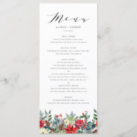 Watercolor Winter Blooms Garland Wedding