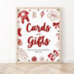 Watercolor Winter Christmas Card and Gifts Sign<br><div class="desc">Watercolor Winter Christmas Card and Gifts Sign</div>