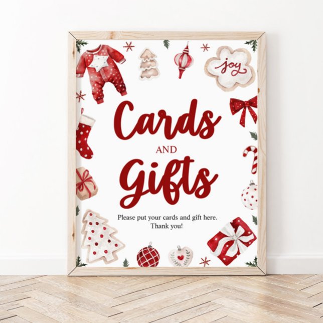 Watercolor Winter Christmas Card and Gifts Sign (Creator Uploaded)