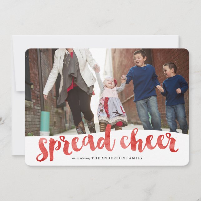 Watercolor Winter Holiday Card (Front)