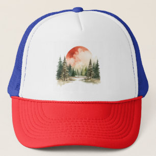 Watercolor Winter Landscapes Vol.6 Cap Design